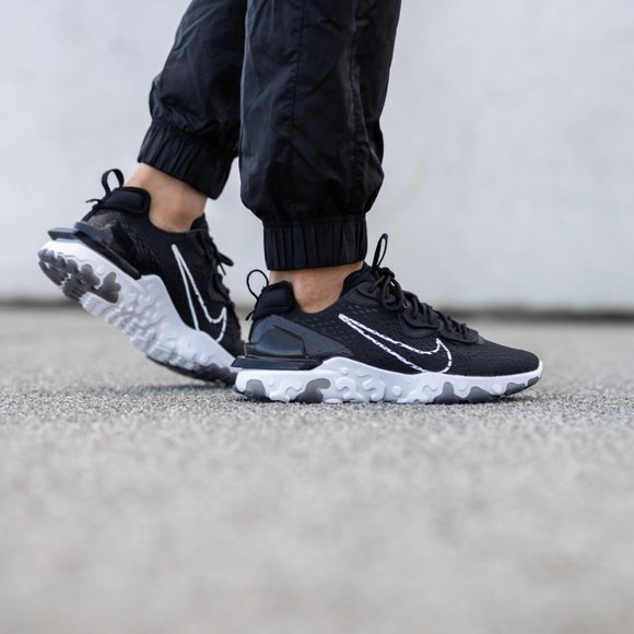 Nike React Vision D/MS/X Black White Men Lifestyle - Picture 11 of 11